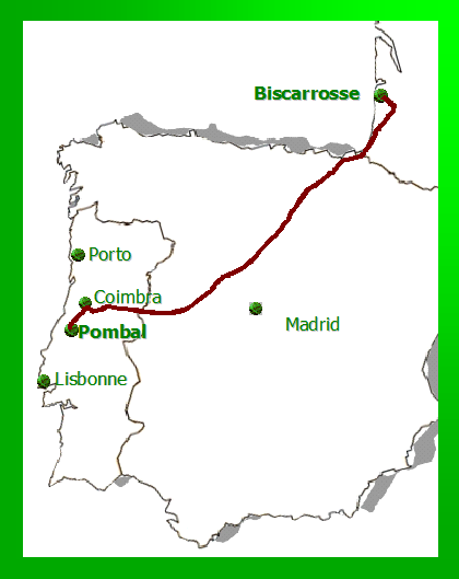 Carte villes route